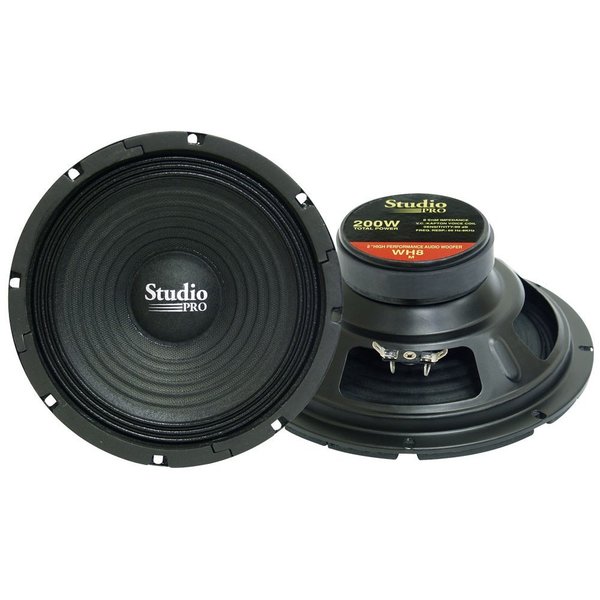 Pyramid 8'' 200 Watt High Power Paper Cone 8 Ohm Subwoofer WH8